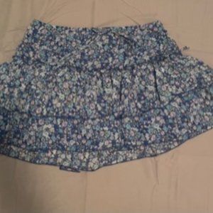 Blue Floral Skirt